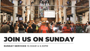 Sunday services in person